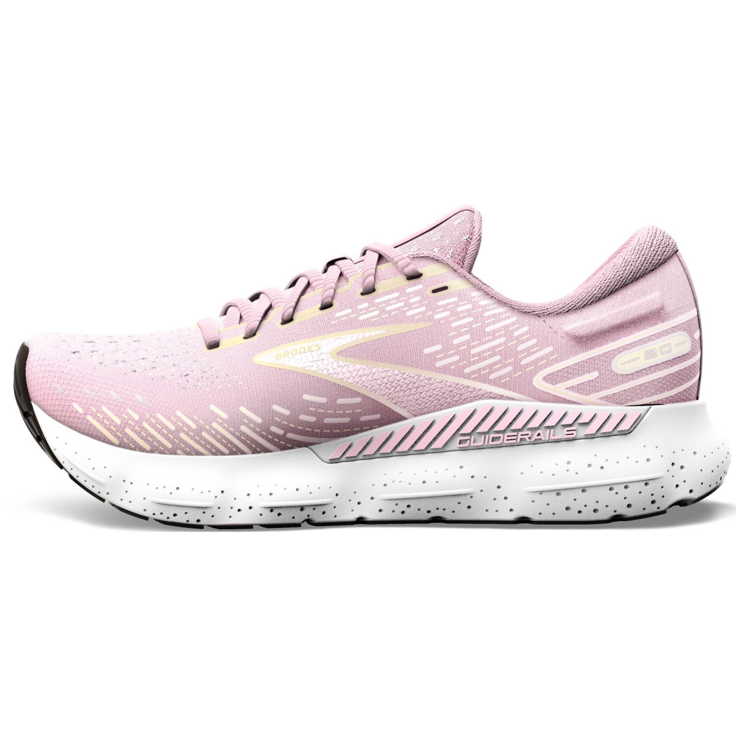 Brooks Glycerin GTS 20 - Womens Running Shoes - Pink/Yellow/White ...