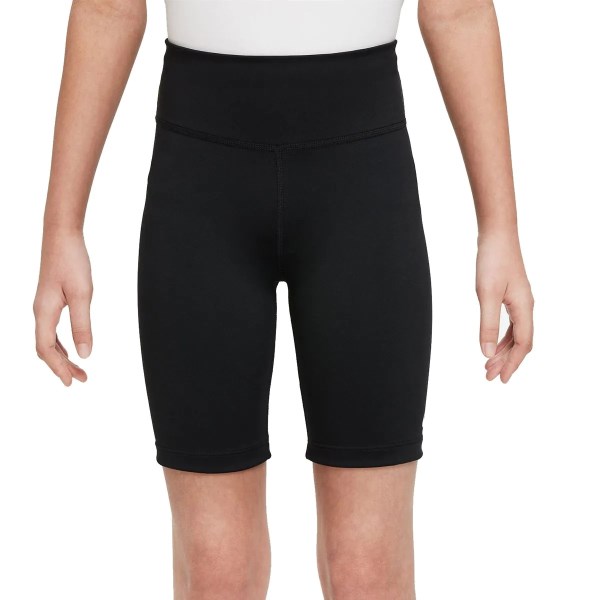 Nike Dri-Fit One Kids Girls Bike Shorts - Black/White