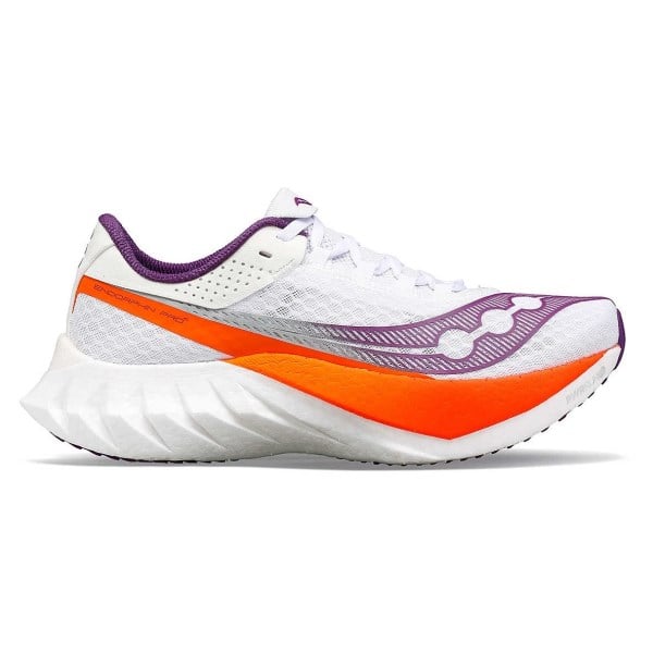 Saucony Endorphin Pro 4 - Womens Road Racing Shoes - White/Violet