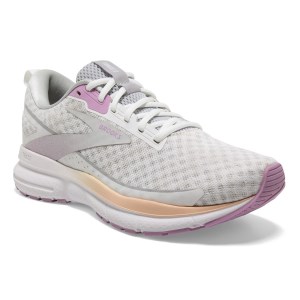 Brooks Trace 3 - Womens Running Shoes - White/Orchid/Apricot