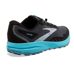 Brooks Divide 4 - Womens Trail Running Shoes - Black/Ebony/Bluefish