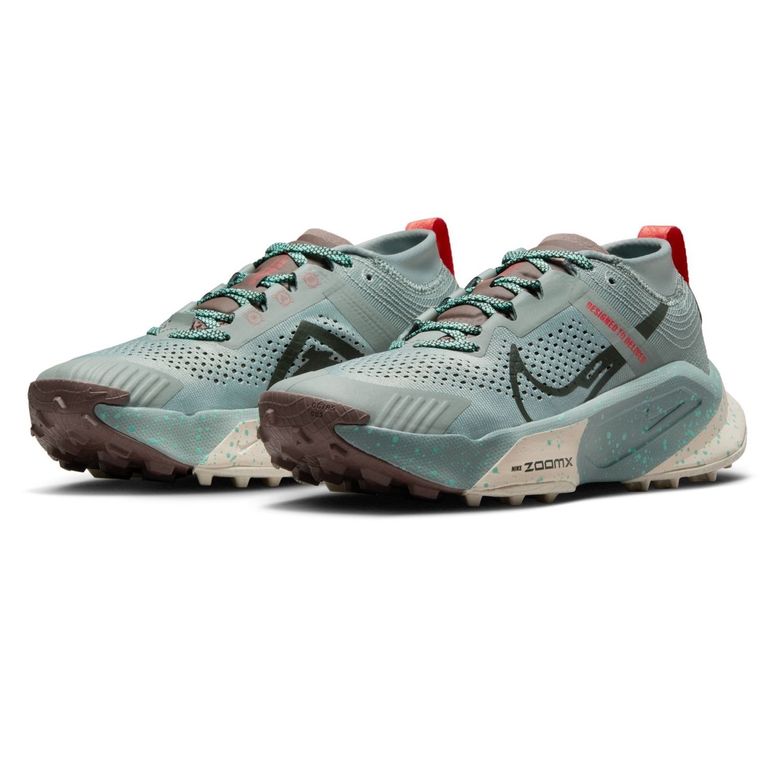 Nike ZoomX Zegama - Womens Trail Running Shoes - Mica Green/Sequoia ...