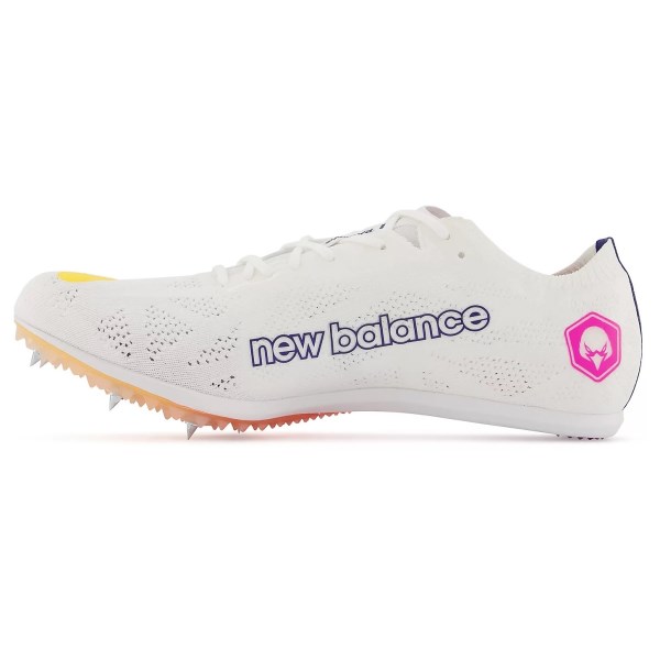New Balance MD 800v8 - Mens Middle Distance Track Spikes - White/Vibrant Apricot