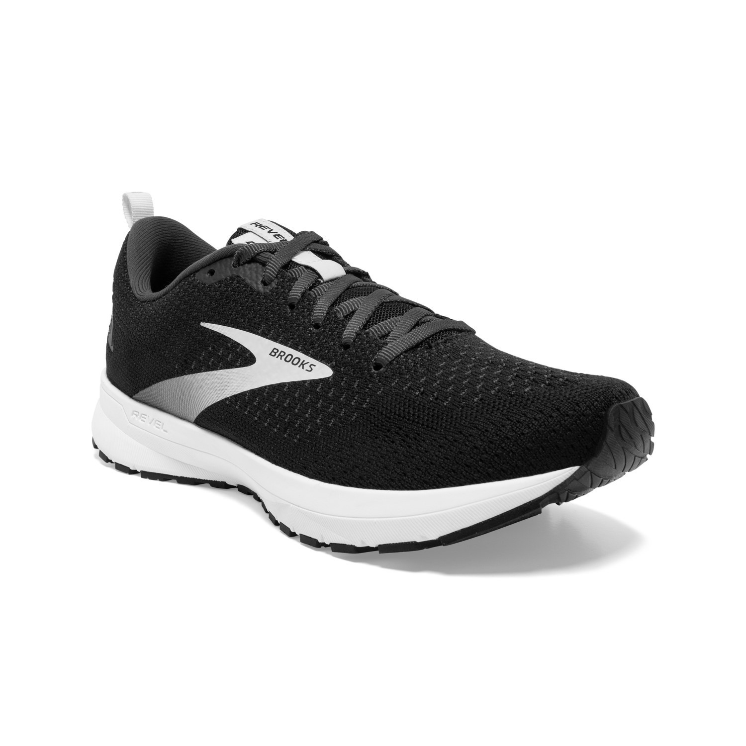 Brooks Revel 4 - Mens Running Shoes - Black/Oyster/Silver | Sportitude