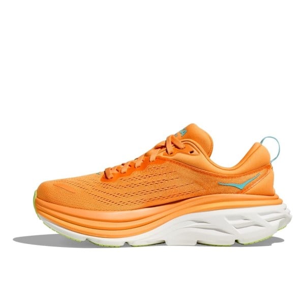 Hoka Bondi 8 - Womens Running Shoes - Solar Flare/Lettuce