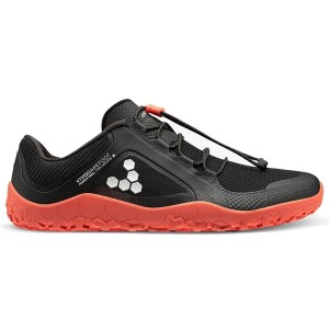 Vivobarefoot Primus Trail 2.0 All Weather FG - Womens Trail Running Shoes - Obsidian/Molten Lava