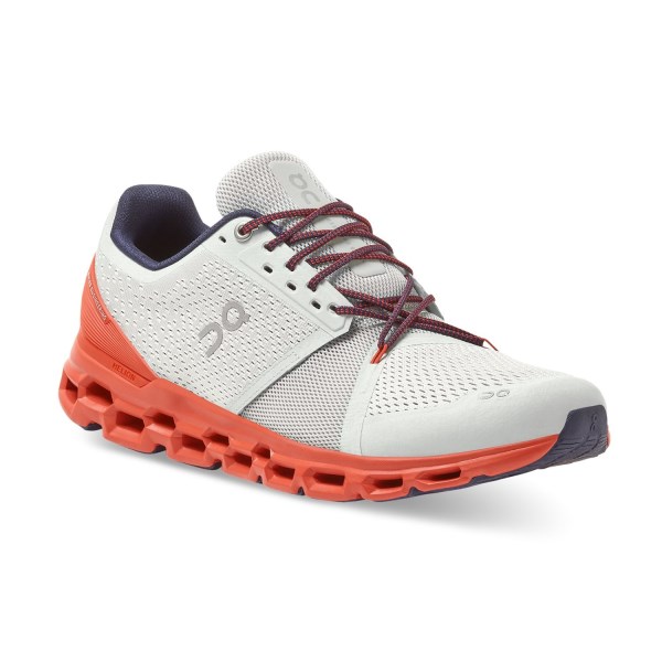 On Cloudstratus Classic - Mens Running Shoes - Mineral/Rust