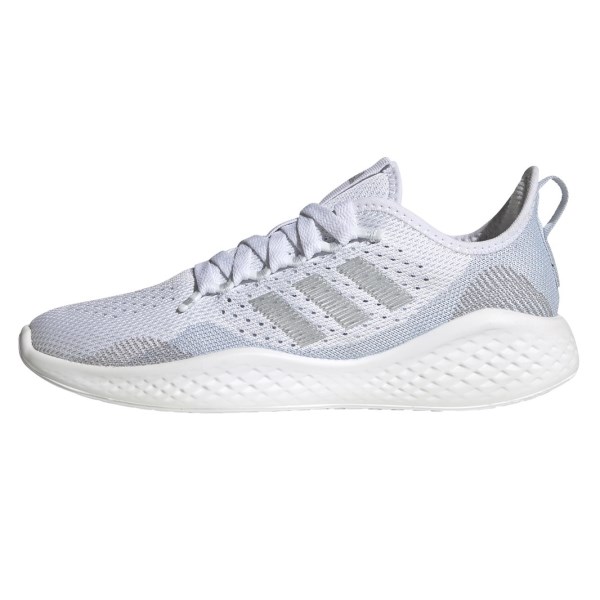 Adidas Fluidflow 2.0 - Womens Sneakers - Footwear White/Silver Metallic/Halo Blue