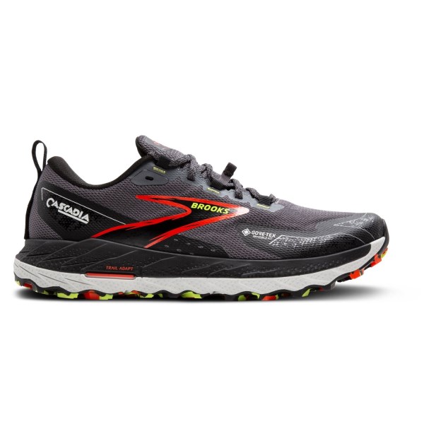 Brooks Cascadia 18 GTX - Mens Trail Running Shoes - Blackened Pearl/Black Tom