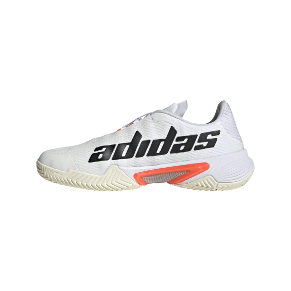 Adidas Barricade - Mens Tennis Shoes - White/Black/Solar Red