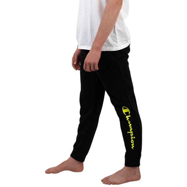 Champion EU Legacy Mens Track Pants - Black/Yellow
