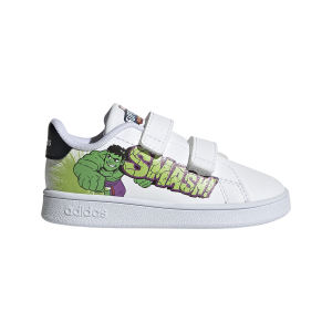 Adidas Marvel Hulk Advantage - Toddler Sneakers - Cloud White/Black