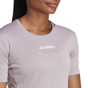 Adidas Terrex Multi Womens Trail Running T-Shirt - Purple