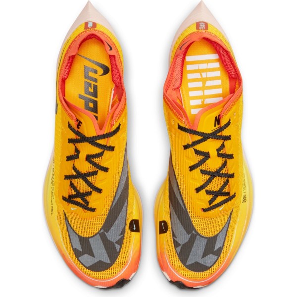 Nike ZoomX Vaporfly NEXT% 2 Ekiden - Mens Running Shoes - University Gold/Black/Pollen Orange
