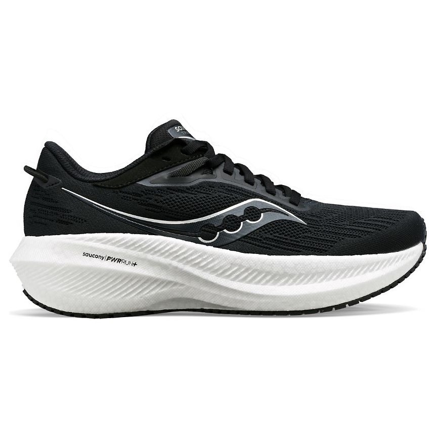 Saucony Triumph 21 - Womens Running Shoes - Black/White | Sportitude
