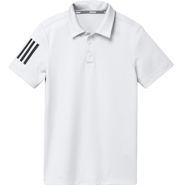 Adidas 3-Stripes Kids Polo Shirt - White