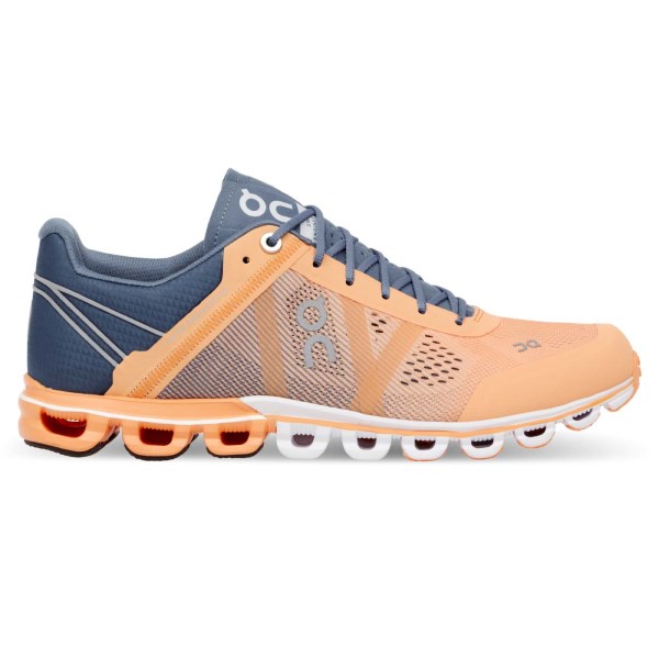 On Cloudflow Classic - Womens Running Shoes - Almond/Grey