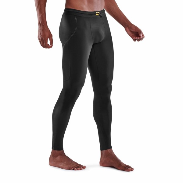 Skins Series-3 Mens Compression Thermal Long Tights - Black