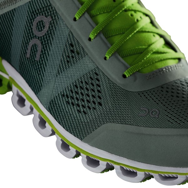 On Cloudflow Classic - Mens Running Shoes - Moss/Lime