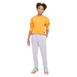 Nike Sportswear Club Fleece Kids Girls Track Pants - Oxygen Purple/White