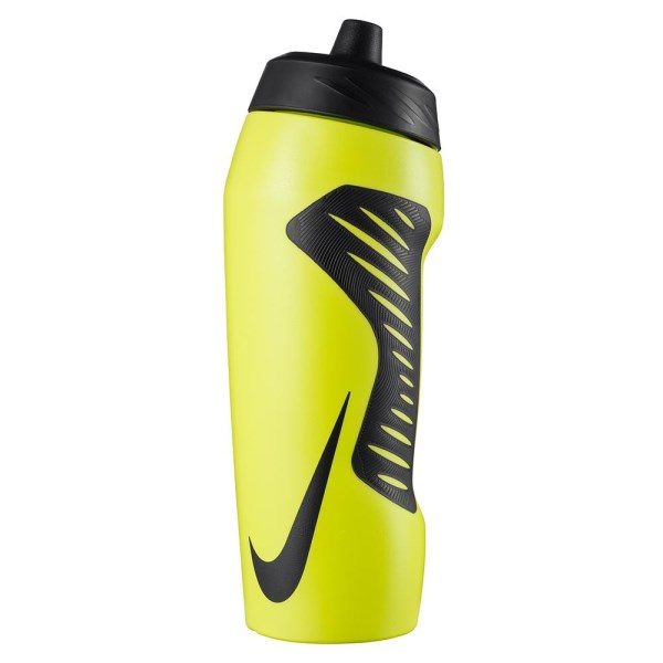 Nike Hyperfuel BPA Free Sport Water Bottle - 710ml - Lemon Venom/Triple Black