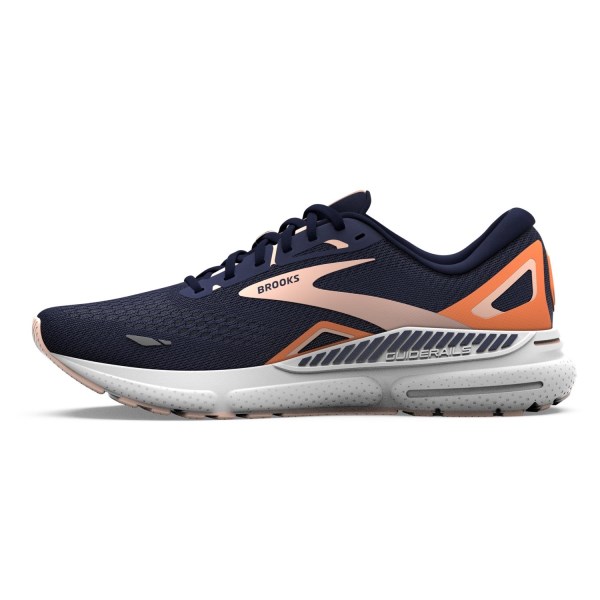 Brooks Adrenaline GTS 23 - Womens Running Shoes - Peacoat/Tangerine/Peach