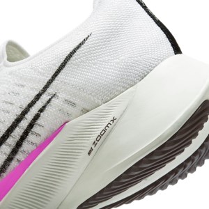Nike Air Zoom Tempo Next% - Mens Running Shoes - White/Black/Hyper Violet/Flash Crimson