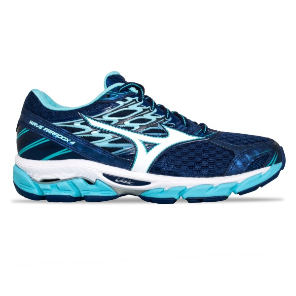 Mizuno Wave Paradox 4 - Womens Running Shoes - Blue Print/White