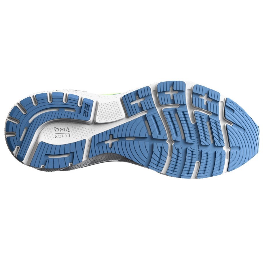 Brooks Adrenaline GTS 22 - Womens Running Shoes - Silver/Lake Blue ...