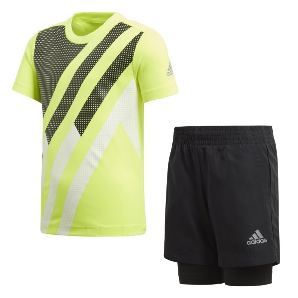 Adidas Kids Boys X Training Set - Solar Yellow/Black/Reflective Silver