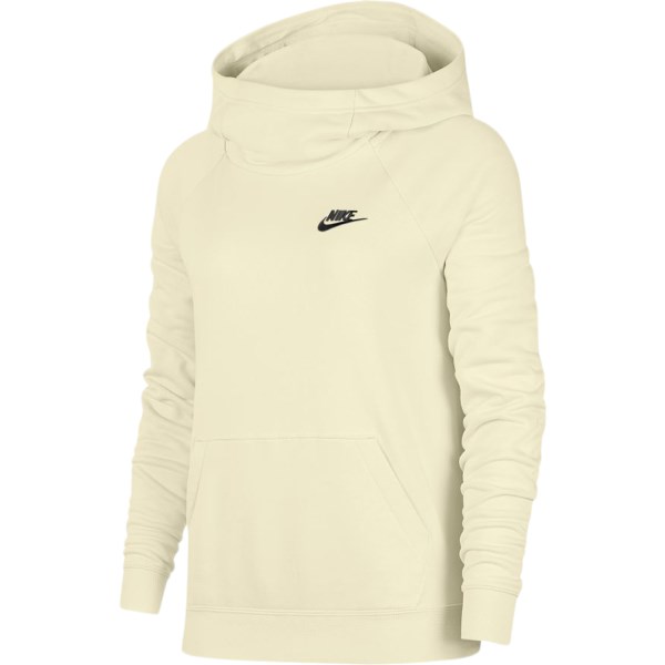 Nike Sportswear Essential Fleece Funnel-Neck Womens Hoodie - Coconut Milk/Black