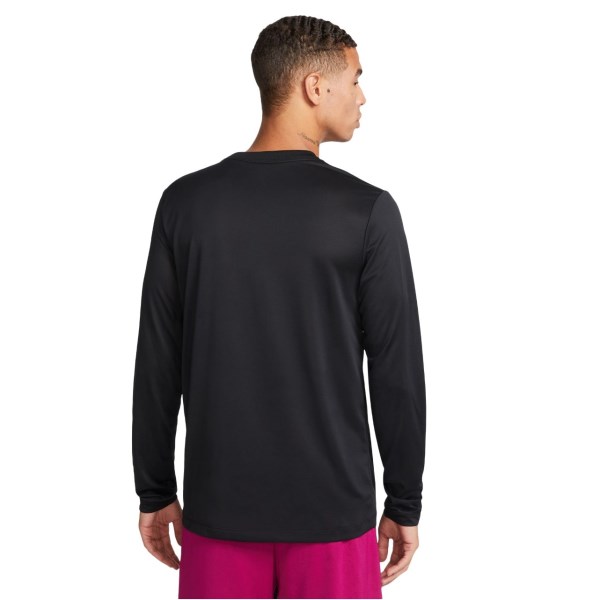 Nike Dri-Fit Legend Mens Training Long Sleeve Top - Black/Matte Silver