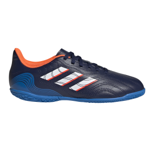 Adidas Copa Sense.4 - Kids Indoor Football Boots - Navy/White/Blue Rush