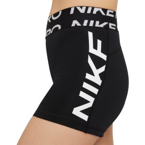 Nike Pro Dri-Fit 3 Inch Graphic Womens Training Shorts - Black/White