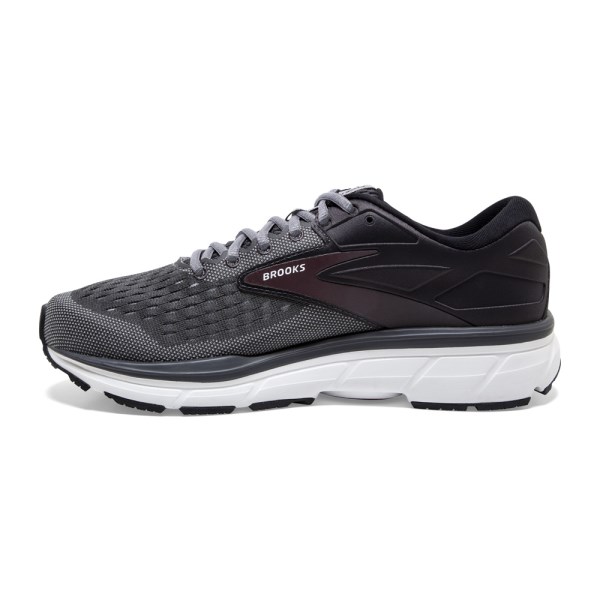 Brooks Dyad 11 - Mens Running Shoes - Blackened Pearl/Alloy/Red