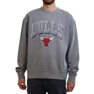 Mitchell & Ness Chicago Bulls Vintage Keyline Logo Crew NBA Mens Basketball Sweatshirt - Chicago