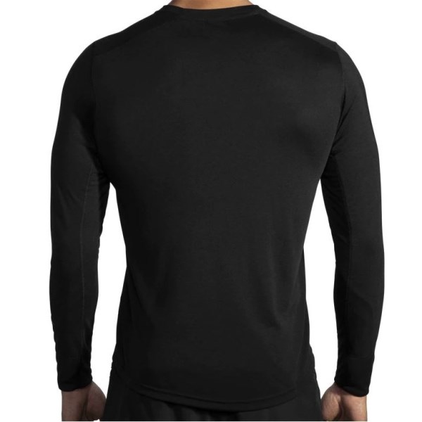 Brooks Distance Mens Long Sleeve Running Shirt - Black