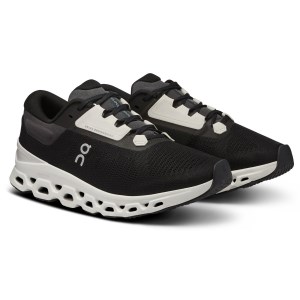 On Cloudstratus 3 - Mens Running Shoes - Black/Frost