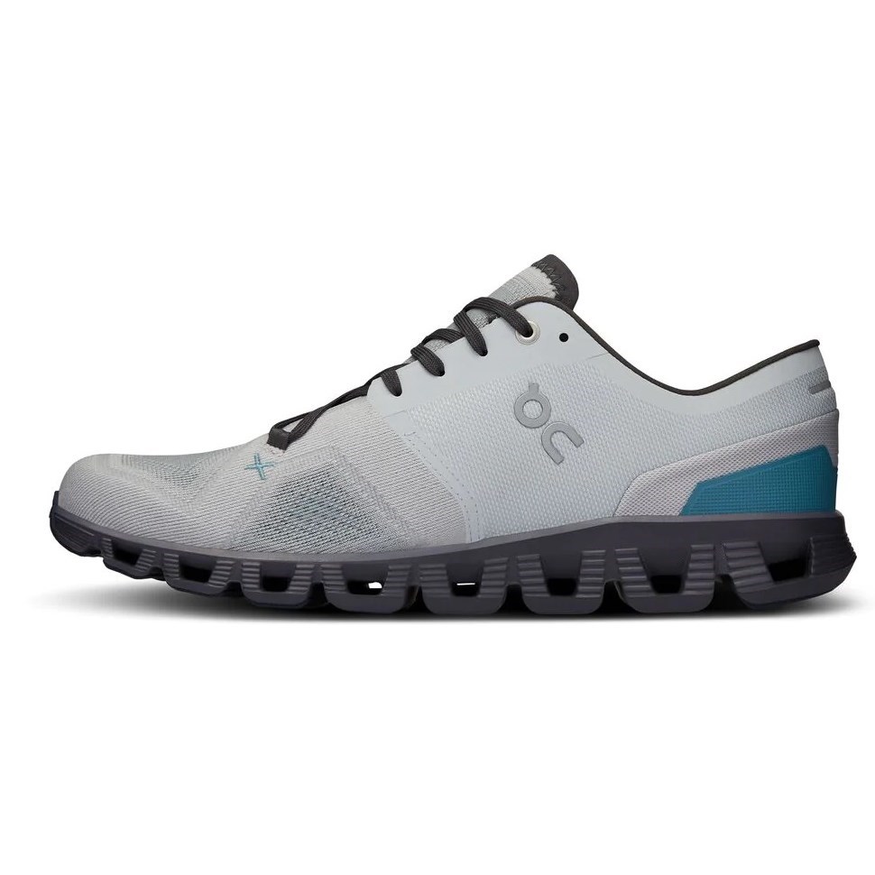 On Cloud X 3 - Mens Running Shoes - Glacier/Iron | Sportitude