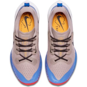 Nike Air Zoom Terra Kiger 5 - Womens Trail Running Shoes - Pumice/Pacific Blue/Bright Crimson/Oil