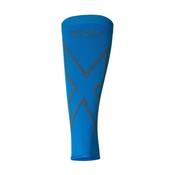 2XU X Compression Unisex Calf Sleeves - Vibrant Blue/Grey