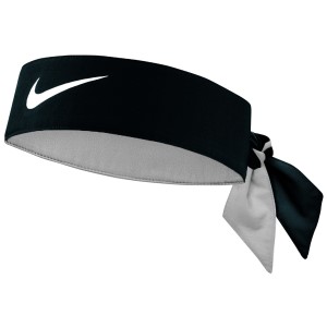 Nike Dri-Fit Tennis Official On Court Tie-up Headband - Black/White