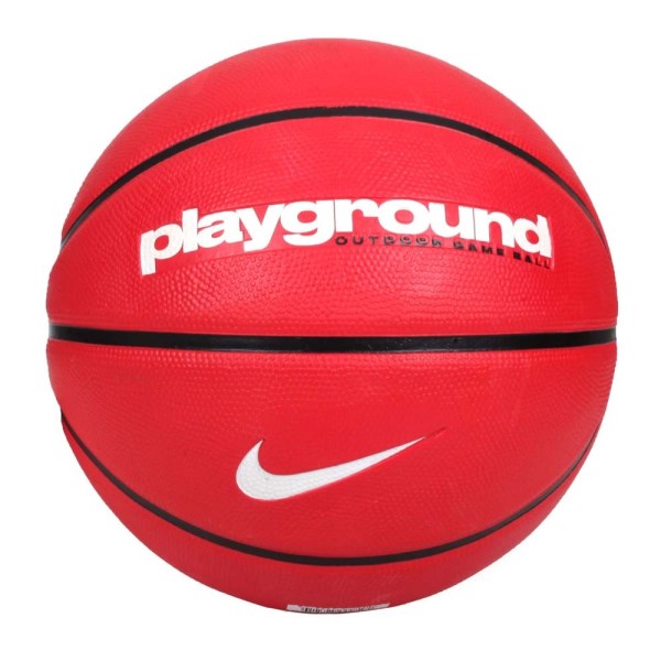 Nike Everyday Playground 8P Outdoor Basketball - Size 7 - University Red/Black/White