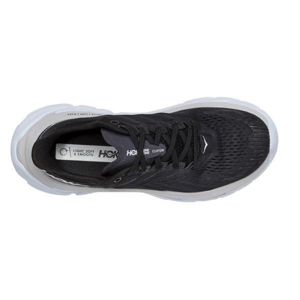 Hoka Clifton Edge - Womens Running Shoes - Black/White