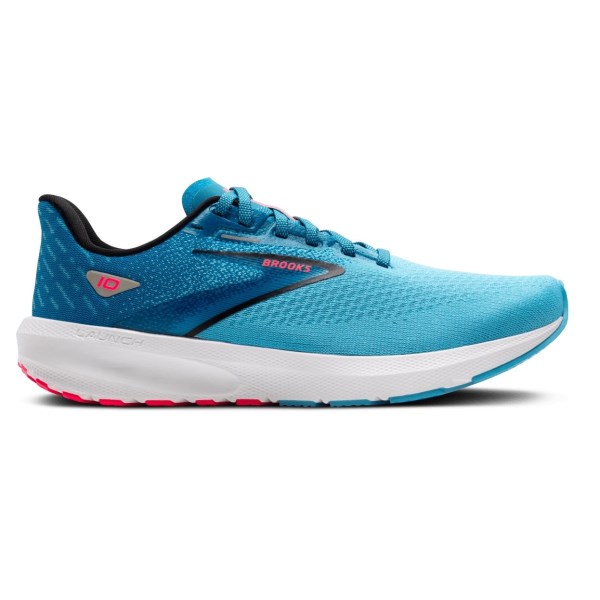 Brooks Launch 10 - Womens Running Shoes - Crystal Sea/Blue/Black