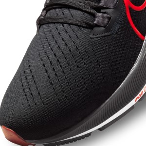 Nike Air Zoom Pegasus 38 - Mens Running Shoes - Black/Light Crimson/Dark Smoke Grey