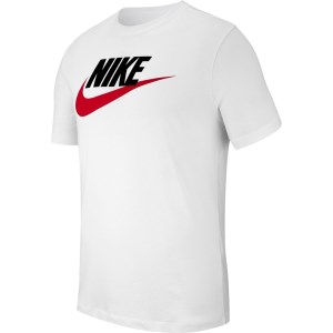 Nike Sportswear Icon Futura Mens T-Shirt - White/Black/University Red