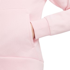 Nike Sportswear Club Fleece Full-Zip Kids Girls Hoodie - Medium Soft Pink/White