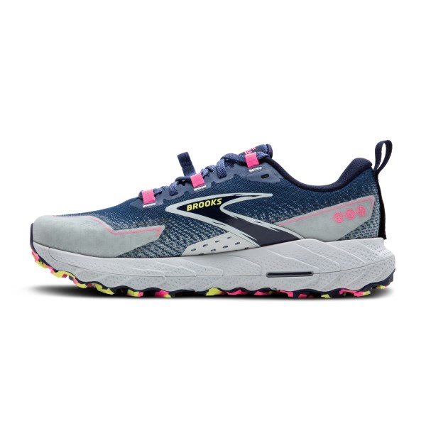 Brooks Cascadia 18 - Womens Trail Running Shoes - Oceania/Pearl Blue/Pink