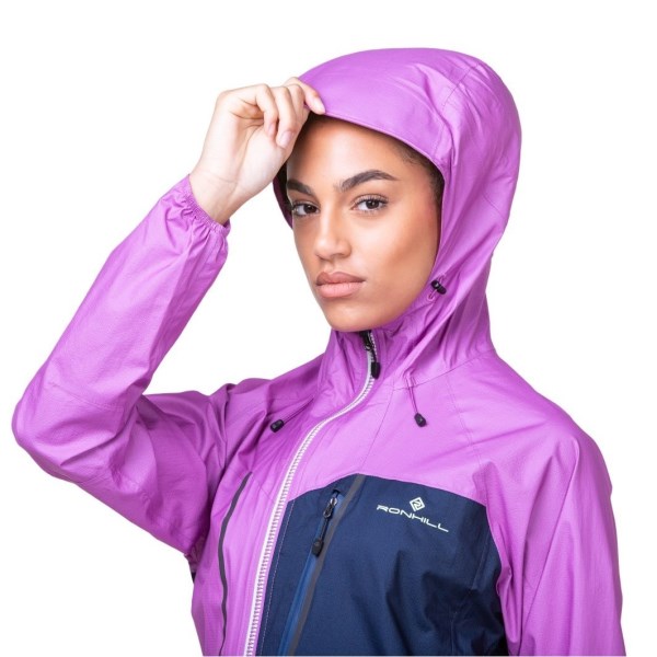 Ronhill Tech Fortify Womens Waterproof Running Jacket - Dark Navy/Fuschia